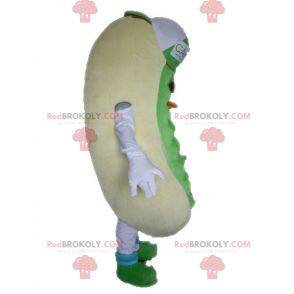 Riesiges Sandwich-Maskottchen. Hot Dog Maskottchen -