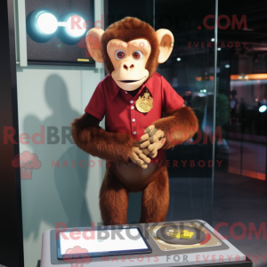 Brun abe maskot kostume...