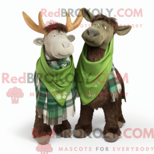 Oliven Irish Elk maskot...
