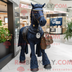 Marinepaard mascottekostuum...