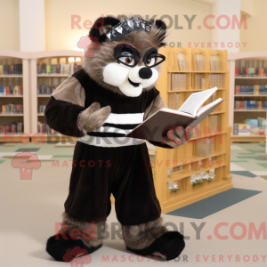 Brown Skunk-mascottekostuum...