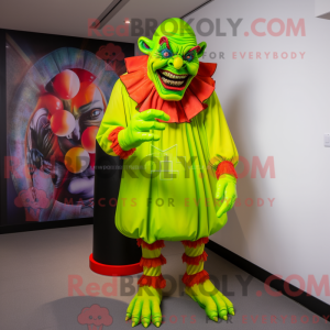 Postava maskota Lime Green...