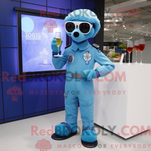 Maskotdraktfigurat Sky Blue...