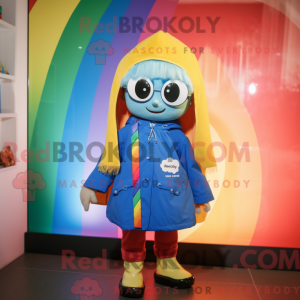 Regenboogmascottekostuum...