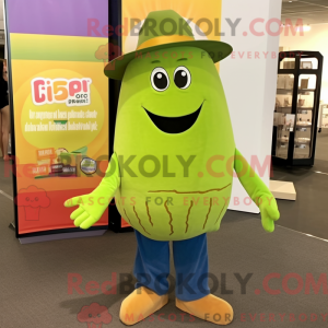 Lime Green Squash mascot...