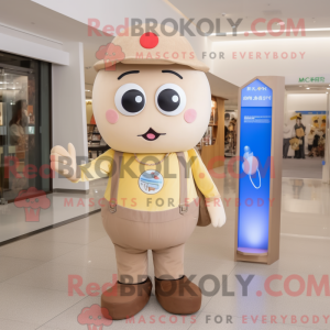 Beige Pho maskot kostyme...