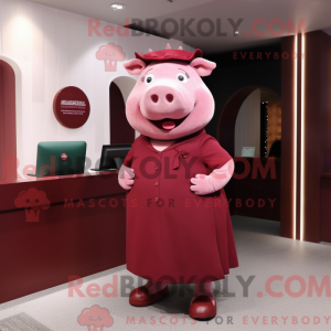 Disfraz de mascota Maroon...
