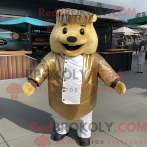 Maskotdraktfigur Gold Bbq...