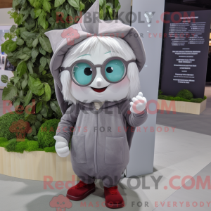 Grijze biet mascottekostuum...