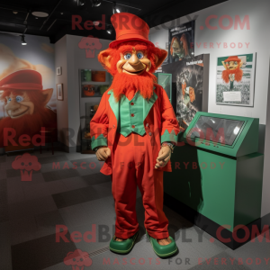 Red Leprechaun mascot...