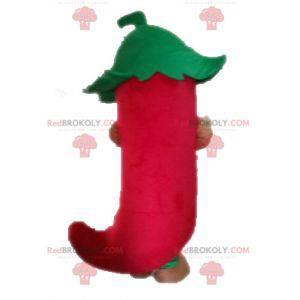 Mascot giant red pepper. Mexican spice mascot - Redbrokoly.com