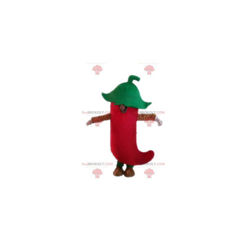 Maskot obří červená paprika. Mexické koření maskot -