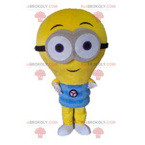 Mascotte gigante della lampadina gialla. Mascotte di Minions -