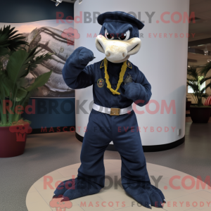 Maskottchenkostüm Navy...