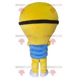 Mascotte gigante della lampadina gialla. Mascotte di Minions -