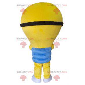 Obří žlutá žárovka maskot. Mimoni maskot - Redbrokoly.com