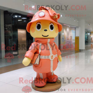 Peach Fire Fighter maskot...