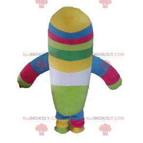 Multicolored plush mascot. Colorful pill mascot - Redbrokoly.com