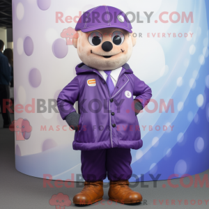 Lilla golfbold maskot...