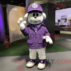 Lilla golfbold maskot...