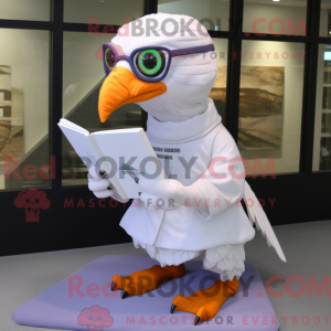 Hvid Archaeopteryx maskot...
