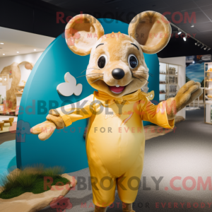 Gouden Rat mascottekostuum...