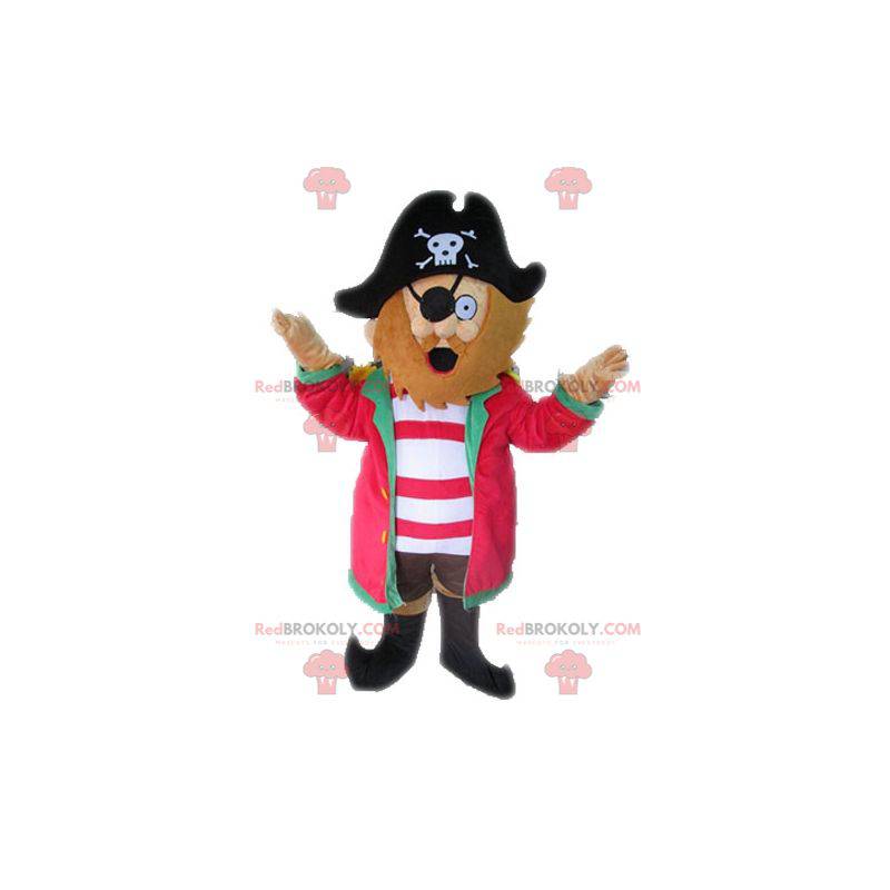 Pirate mascot with a hat. Captain mascot - Redbrokoly.com