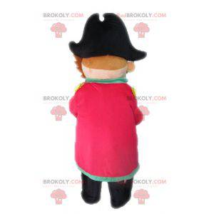 Mascotte pirata con un cappello. Capitano mascotte -