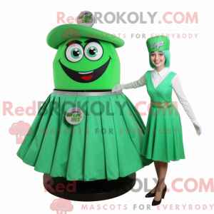 Grøn Gyro maskot kostume...