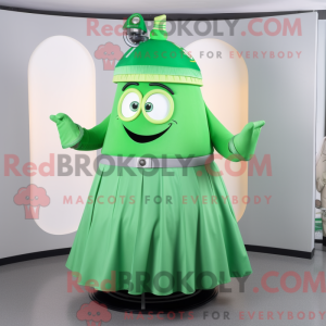 Green Gyro mascot costume...