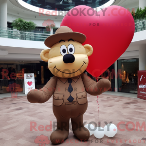 Brown Heart Shaped Balloons...