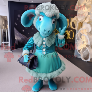 Disfraz de mascota Cyan Ram...