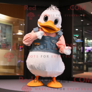 Postava maskota Peach Goose...