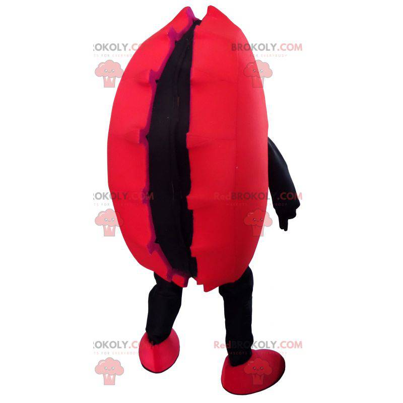 Mascota de tapa de botella roja. Cápsula roja gigante -