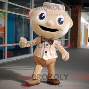 Tan Ice maskot kostume...