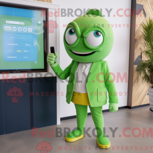 Grøn men maskot kostume...