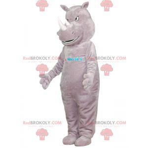 Giant and intimidating gray rhino mascot - Redbrokoly.com