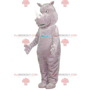 Mascotte de rhinocéros gris géant et intimidant - Redbrokoly.com