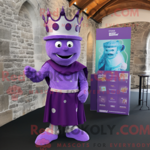 Purple Irish Castle mascot...