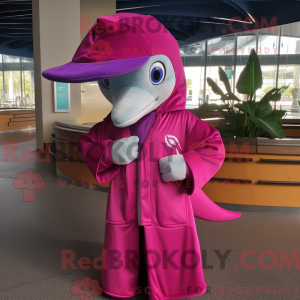 Magenta Dolphin maskot...
