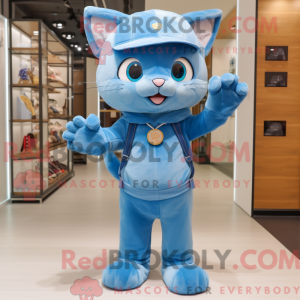 Blue Cat-maskotdraktfigure...