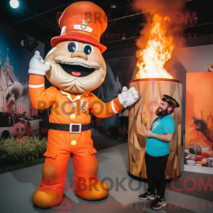 Pomarańczowa maska Fire...