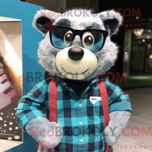 Turquoise Badger mascot...