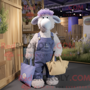 Lavendel Schaf Maskottchen...