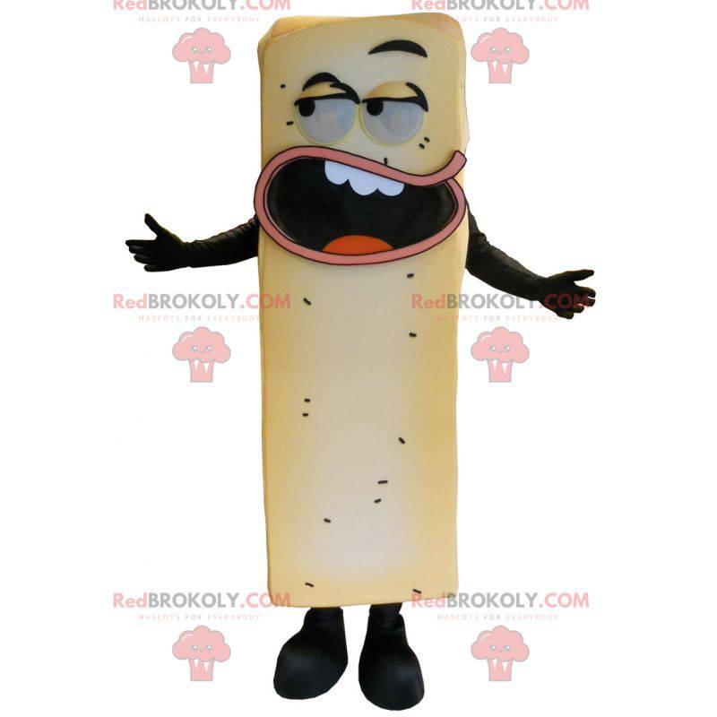 Mascot kæmpe gule pommes frites. Gul maskot - Redbrokoly.com