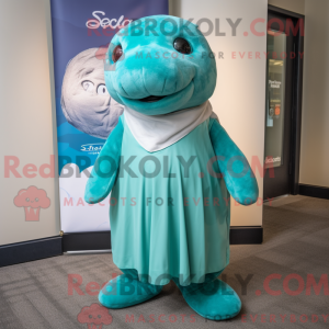 Disfraz de mascota de Teal...