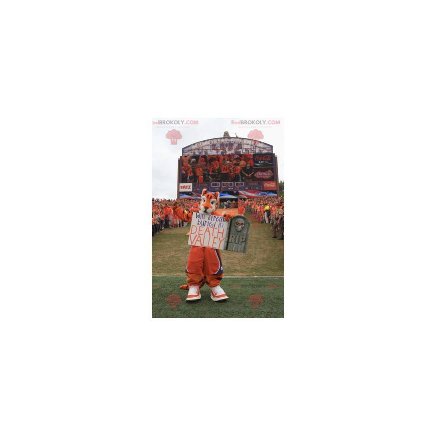 Black and white orange tiger mascot - Redbrokoly.com Black and white orange tiger mascot - Redbrokoly.com