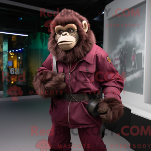 Maroon Gorilla mascot...