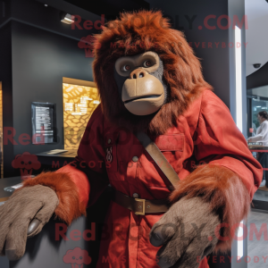 Maroon Gorilla maskot...