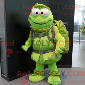 Lime Green Alliance maskot...